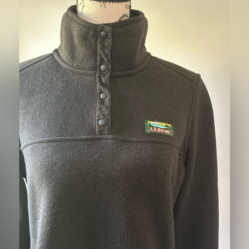 👚 L.L. Bean Women's Dark Grey Sweater Pullover - Size S 🌟 - Picture 4 of 10